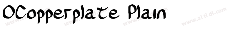 OCopperplate Plain字体转换